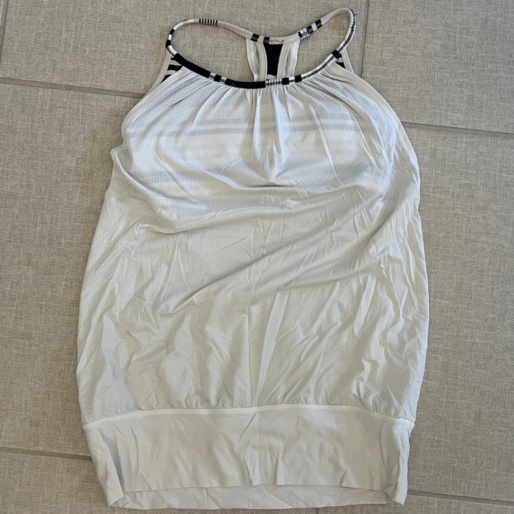 Lululemon tank with built-in bra, size 6